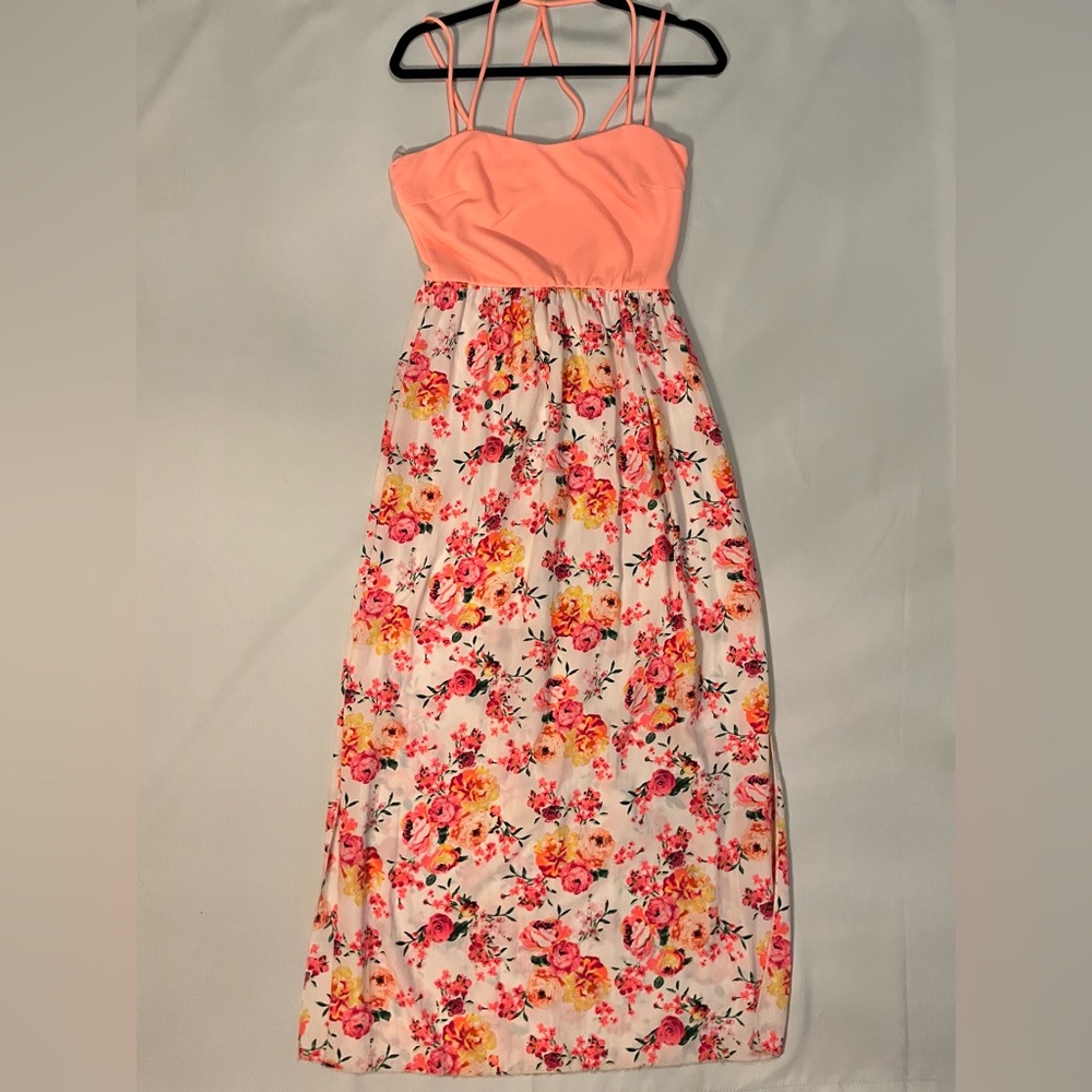 Floral Maxi Dress with Side Slits